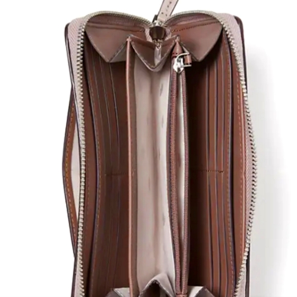 ☃️ NEW Kate Spade Wallet Spade Link Large Continental Zip Around Geo ☃️ - Picture 2 of 9